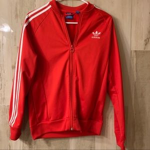 red adidas sweater